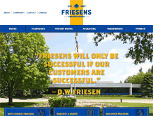 Tablet Screenshot of friesens.com